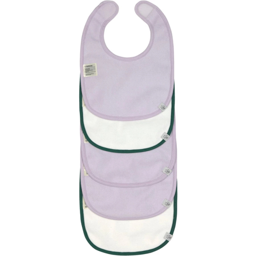 Set di bavaglini in spugna (5 pezzi) Heart Lavender