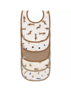 Set di bavaglini in spugna (5 pezzi) Royal Blue