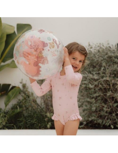 Pallone da spiaggia trasprante con figura 3D Seahorse 35 cm 2