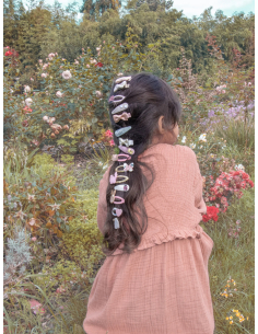 Clip per capelli a fiocco - Buttercup Gingham Twisty 2