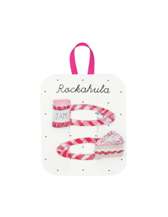 Clip per capelli a fiocco - Jam and Cake Gingham