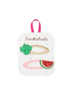 Clip per capelli a fiocco - Glitter Cactus and Watermelon
