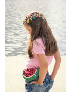 Clip per capelli a fiocco - Glitter Cactus and Watermelon 2