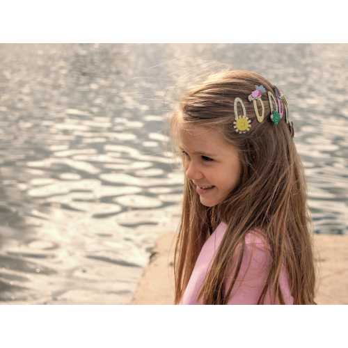 Clip per capelli a fiocco - Glitter Cactus and Watermelon