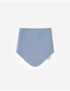 Bavaglio Bandana in mussola di cotone Azzurro