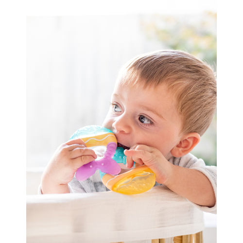 Massaggiagengive ad acqua Pesciolino - Arancione e Giallo