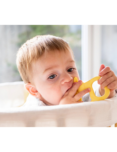 Massaggiagengive in silicone giraffa - Giallo 2