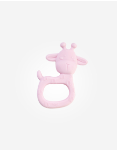 Massaggiagengive in silicone giraffa - Rosa