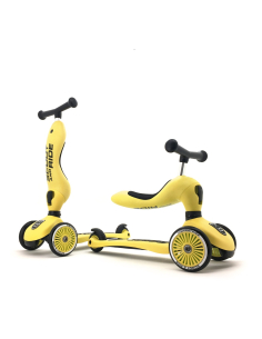 Monopattino e Triciclo cavalcabile 2in1 Highwaykick 1 - Giallo - Da 1 a 5 anni