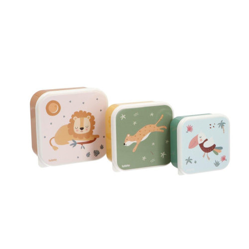 Set di 3 Scatoline Snack Savannah