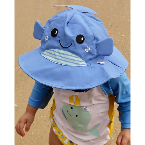 Set Baby Costumino Contenitivo + Cappellino, Balena con protezione solare UPF 50+ Set Baby Costumino Contenitivo + Cappellino, Balena con protezione solare UPF 50+