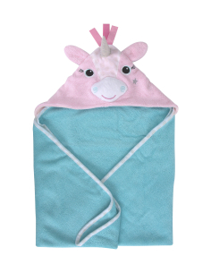 Asciugamano Baby con Cappuccio, Allie Unicorno - 100% cotone