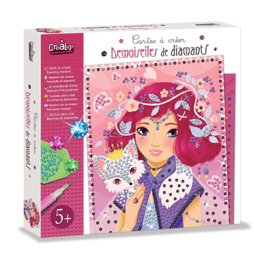 Carte creative con applicazioni diamantini - Damigelle