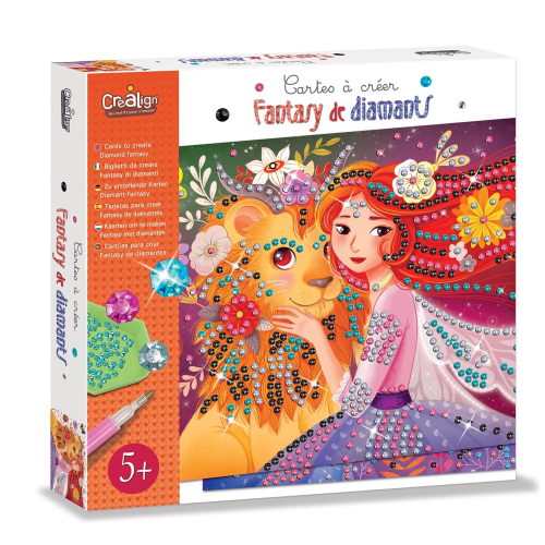 Carte creative con applicazioni diamantini - Diamond fantasy