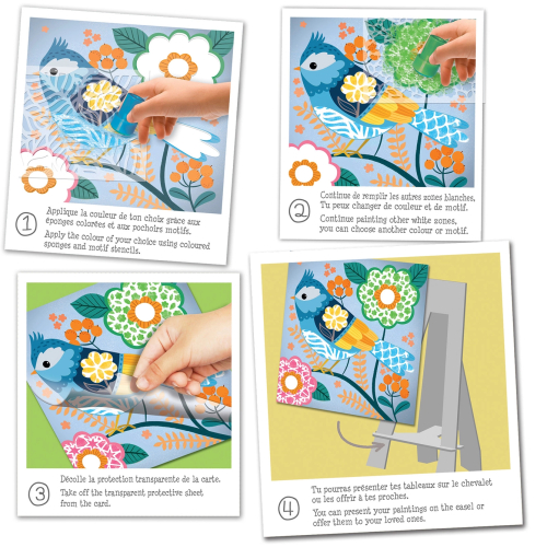 Stencil con motivo «I colori della primavera»