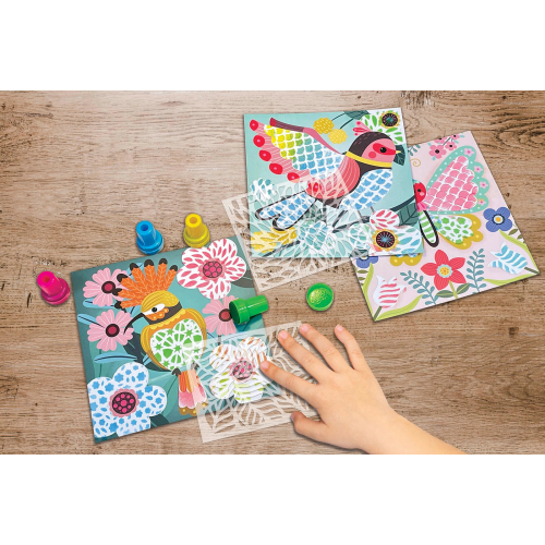 Stencil con motivo «I colori della primavera»