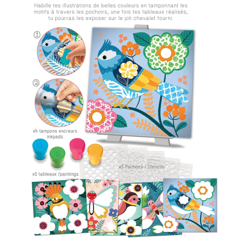 Stencil con motivo «I colori della primavera»