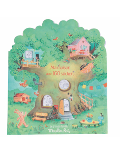 Libro da colorare con 160 adesivi - La grande famiglia