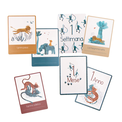 Carte Contamesi - I miei primi 12 mesi - in Italiano - Sous mon Baobab