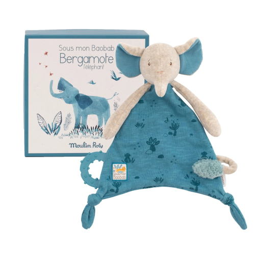Doudou elefante con scatola - Sous Mon Baobab Doudou elefante con scatola - Sous Mon Baobab