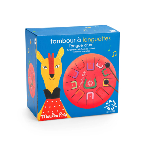 Tamburo a linguette in metallo rosso - Tambù - Les Popipop