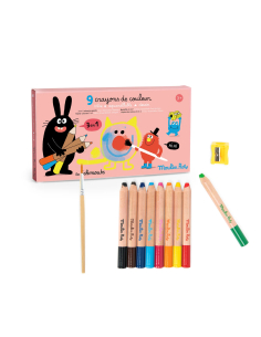 Set di 9 Matite colorate 3 in 1 - Les Schmouks