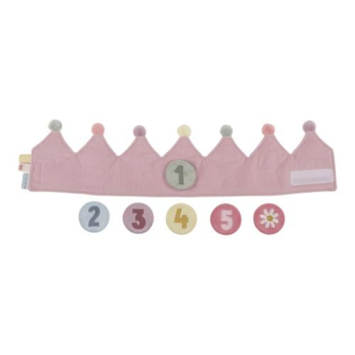 Corona Compleanno con numeri - Rosa Corona Compleanno con numeri - Rosa