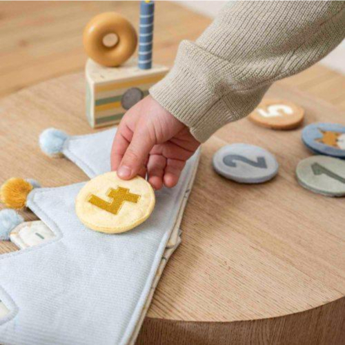 Corona Compleanno con numeri - Blue