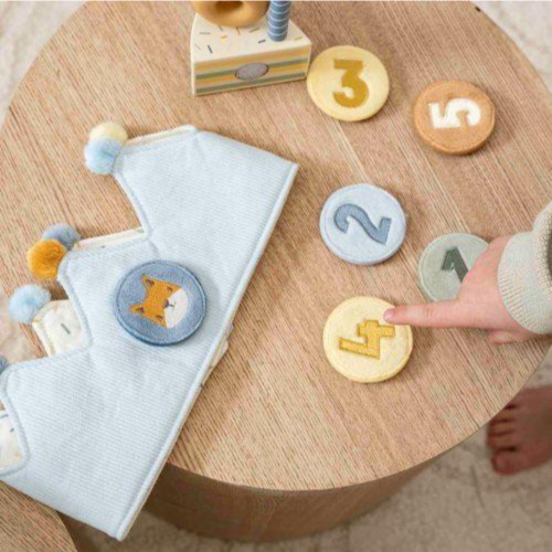 Corona Compleanno con numeri - Blue