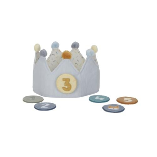 Corona Compleanno con numeri - Blue