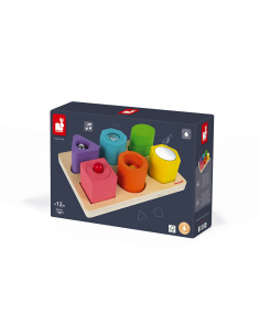 Puzzle 6 Cubi Sensoriali I Wood (legno) 2