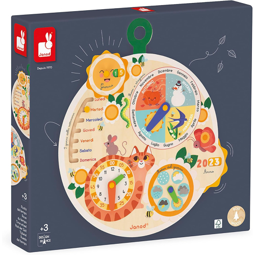 Calendario di legno - Ruota del Tempo in italiano