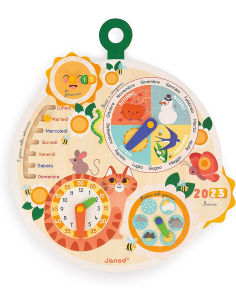 Calendario di legno - Ruota del Tempo in italiano