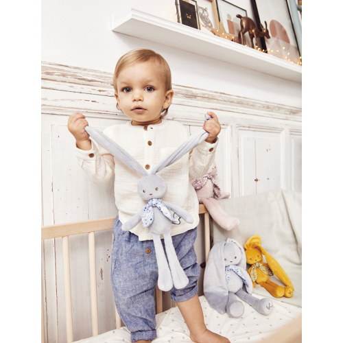 Peluche CONIGLIETTO Blu 25CM con elegante scatola