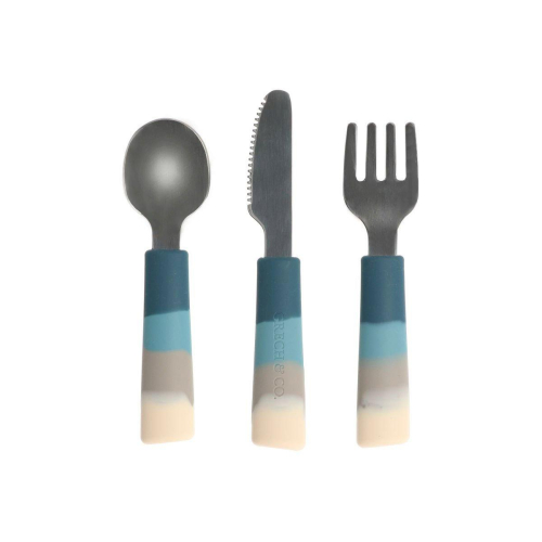 Set 3 Posate Color Splash Desert Teal Ombre