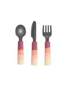 Set 3 Posate Color Splash Mauve Rose Ombre