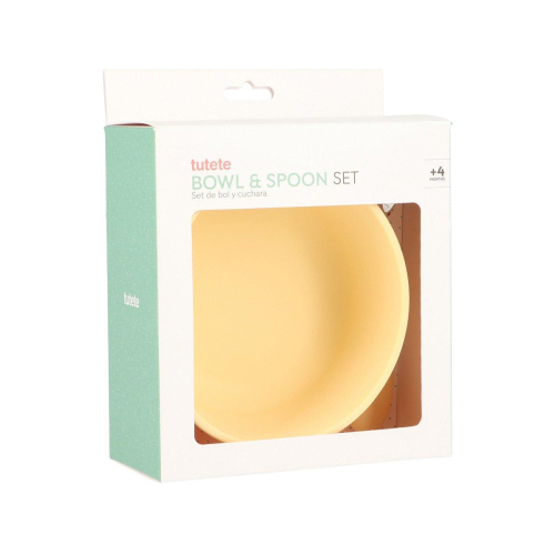 Ciotola Ventosa e Cucchiaio Acciaio - Sun