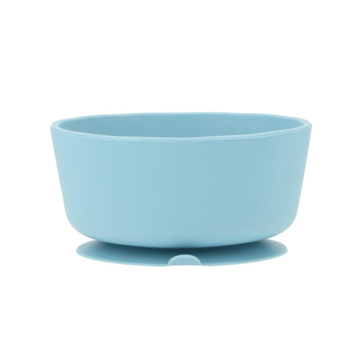 Ciotola Ventosa e Cucchiaio Acciaio - Sky Blue