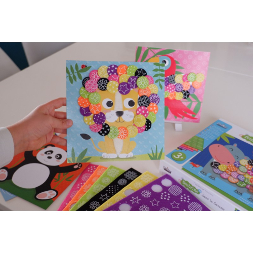 Quadro facile in feltro - La savana