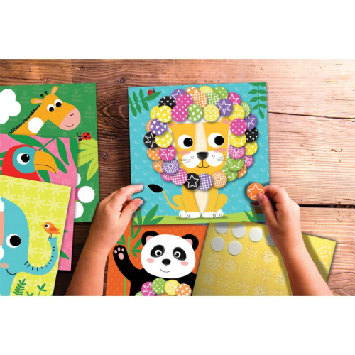 Quadro facile in feltro - La savana