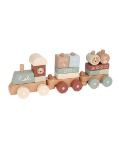 Trenino Legno Zoo Sage Personalizzabile