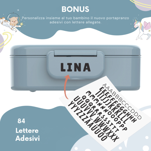 Portapranzo con scomparti per bambini - leggero e a tenuta stagna - Cane e gatto