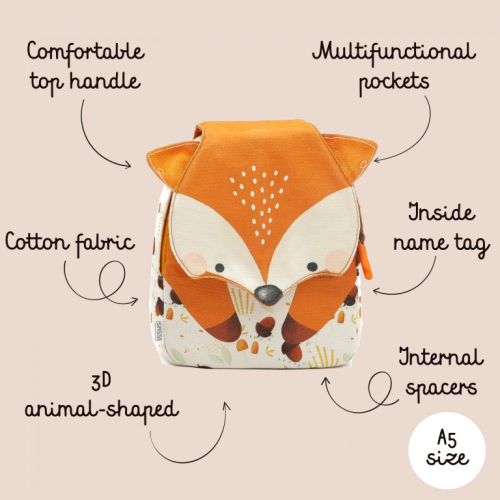 Zaino mini A5 - Volpe Crunchy