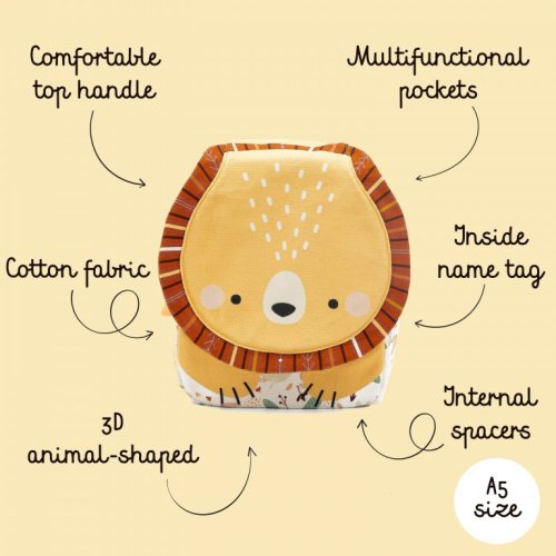 Zaino mini A5 - Leone Chompy