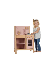 Cucina Giocattolo in Legno - Rosa - Legno di Faggio Certificato FSC 2