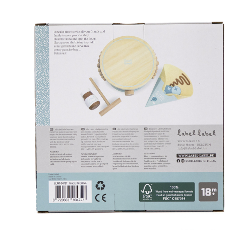 Set per Crepes in Legno - verde - Legno di Faggio Certificato FSC Set per Crepes in Legno - verde - Legno di Faggio Certificato FSC