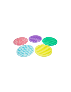 Set 10 Cerchi Sensoriali - Silicone - Differenti Superfici Tattili