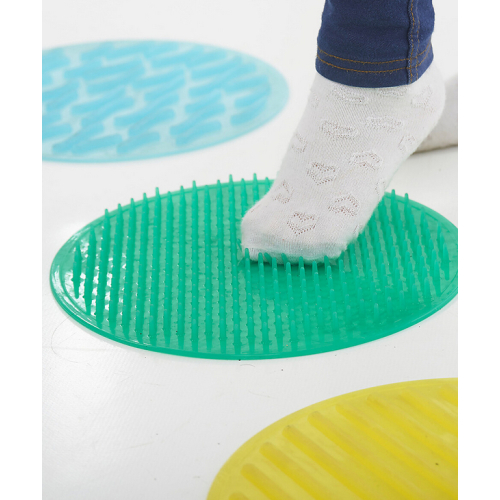 Set 10 Cerchi Sensoriali - Silicone - Differenti Superfici Tattili