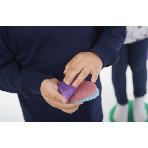 Set 10 Cerchi Sensoriali - Silicone - Differenti Superfici Tattili