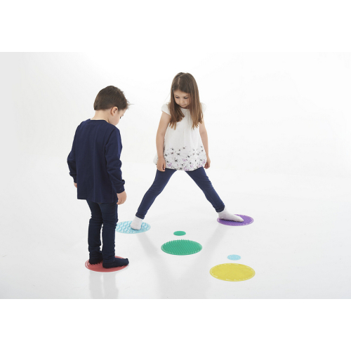 Set 10 Cerchi Sensoriali - Silicone - Differenti Superfici Tattili